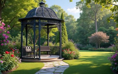 Ce qu&rsquo;il faut savoir pour sélectionner le kiosque en fer forgé idéal pour votre jardin