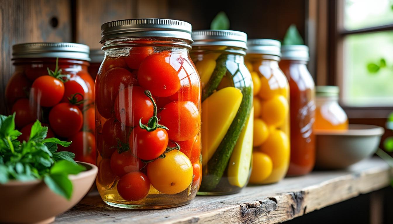 découvrez les meilleures méthodes pour conserver durablement les récoltes de votre jardin et profiter fruits et légumes frais toute l'année.