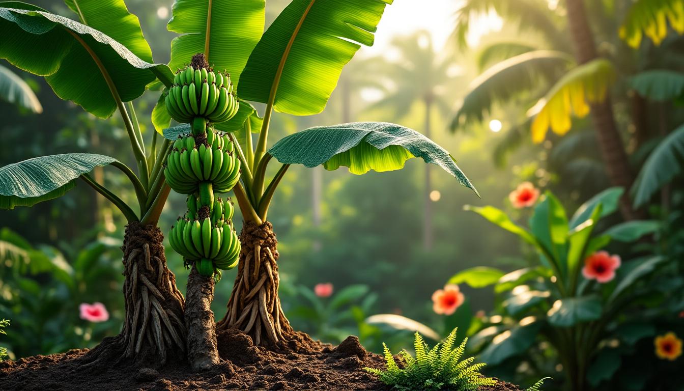 Le secret pour cultiver un bananier en partant d'une simple banane 2 découvrez comment cultiver un bananier facilement à partir d'une simple banane grùce à nos astuces simples et efficaces pour réussir votre plantation à la maison.