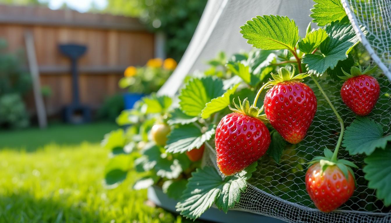 découvrez des astuces efficaces pour protéger vos fraisiers des attaques des oiseaux et préserver vos récoltes avec des méthodes simples et naturelles.