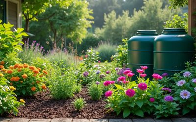 Astuces intelligentes pour réduire l&rsquo;arrosage de votre jardin tout en le gardant florissant