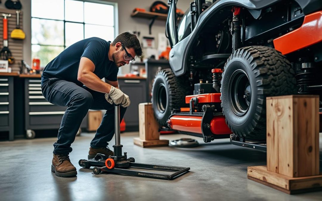 Les bonnes pratiques pour soulever un tracteur tondeuse en toute sécurité