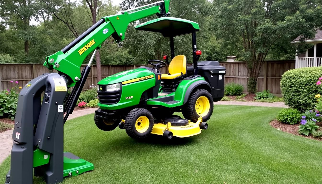 Les meilleures méthodes pour soulever un tracteur tondeuse en toute sécurité 1 découvrez les meilleures méthodes sécurisées pour soulever un tracteur tondeuse, éviter les accidents et garantir votre sécurité lors de l'entretien.