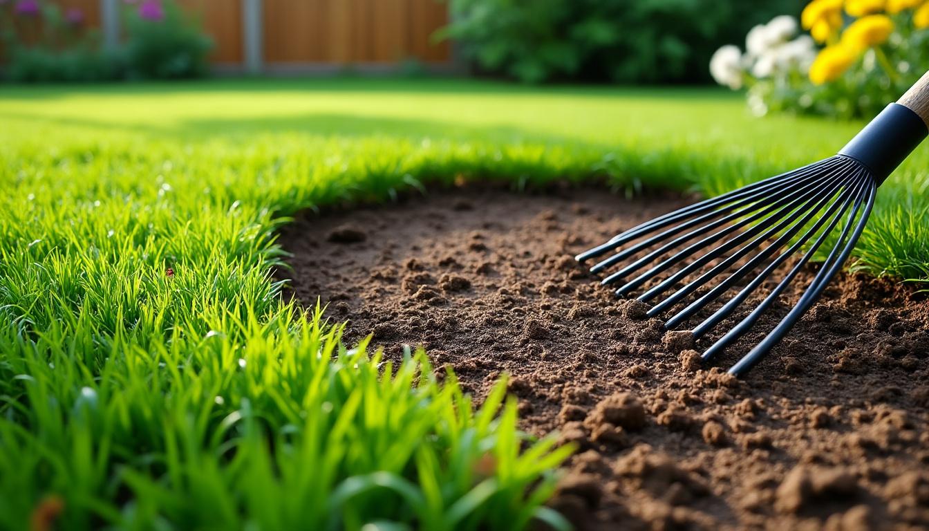 découvrez les meilleures techniques pour regarnir efficacement votre pelouse après une scarification et obtenez un gazon dense et verdoyant toute l'année.
