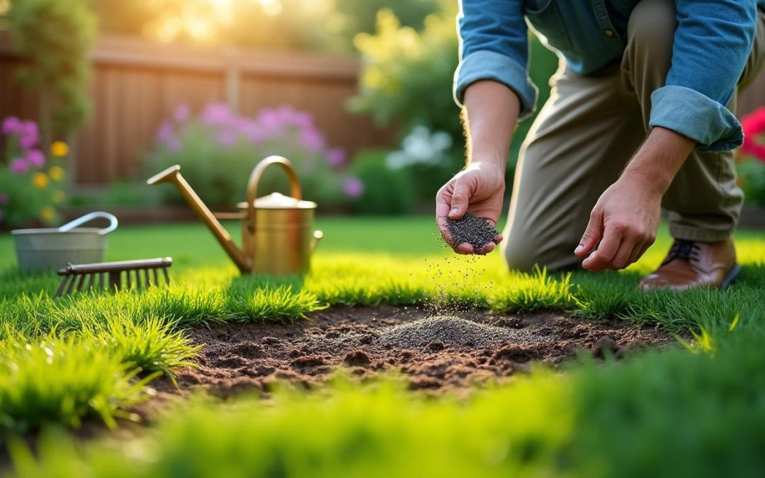 découvrez les meilleures techniques pour regarnir efficacement votre pelouse après une scarification et retrouvez un gazon dense et en pleine santé.