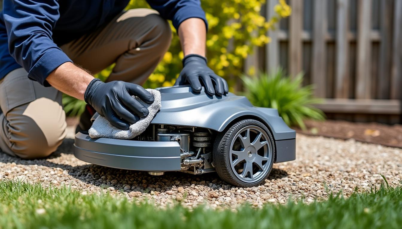 découvrez comment nettoyer et entretenir efficacement votre robot tondeuse pour garantir sa performance et sa longévité tout au long de la saison.