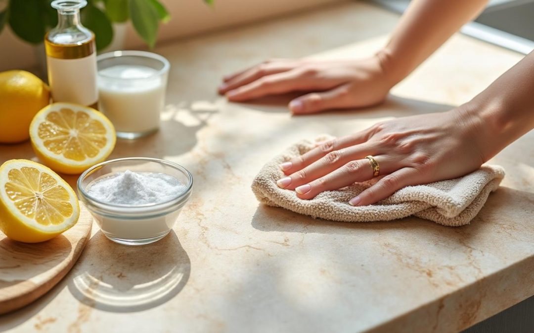 découvrez des méthodes naturelles et douces pour nettoyer le travertin et préserver la beauté unique de cette pierre délicate.