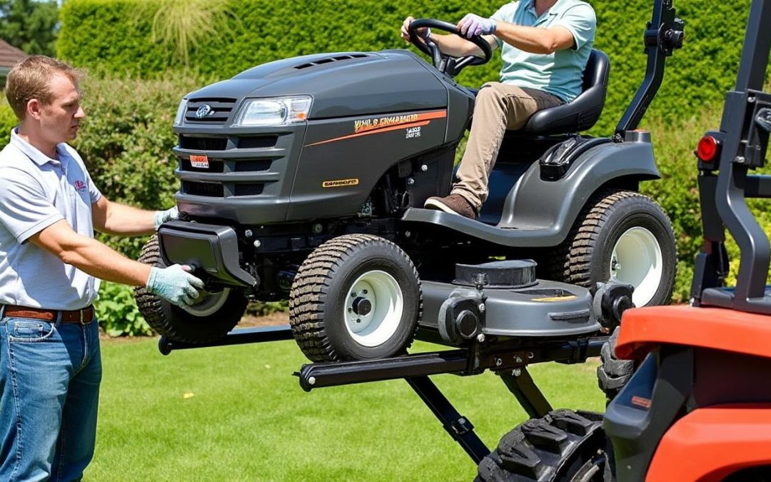 Guide pratique : maîtriser l&rsquo;utilisation d&rsquo;un lève-tracteur pour tondeuse