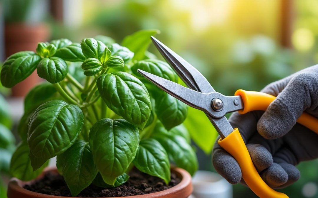 Les secrets pour tailler votre basilic et le garder en pleine santé