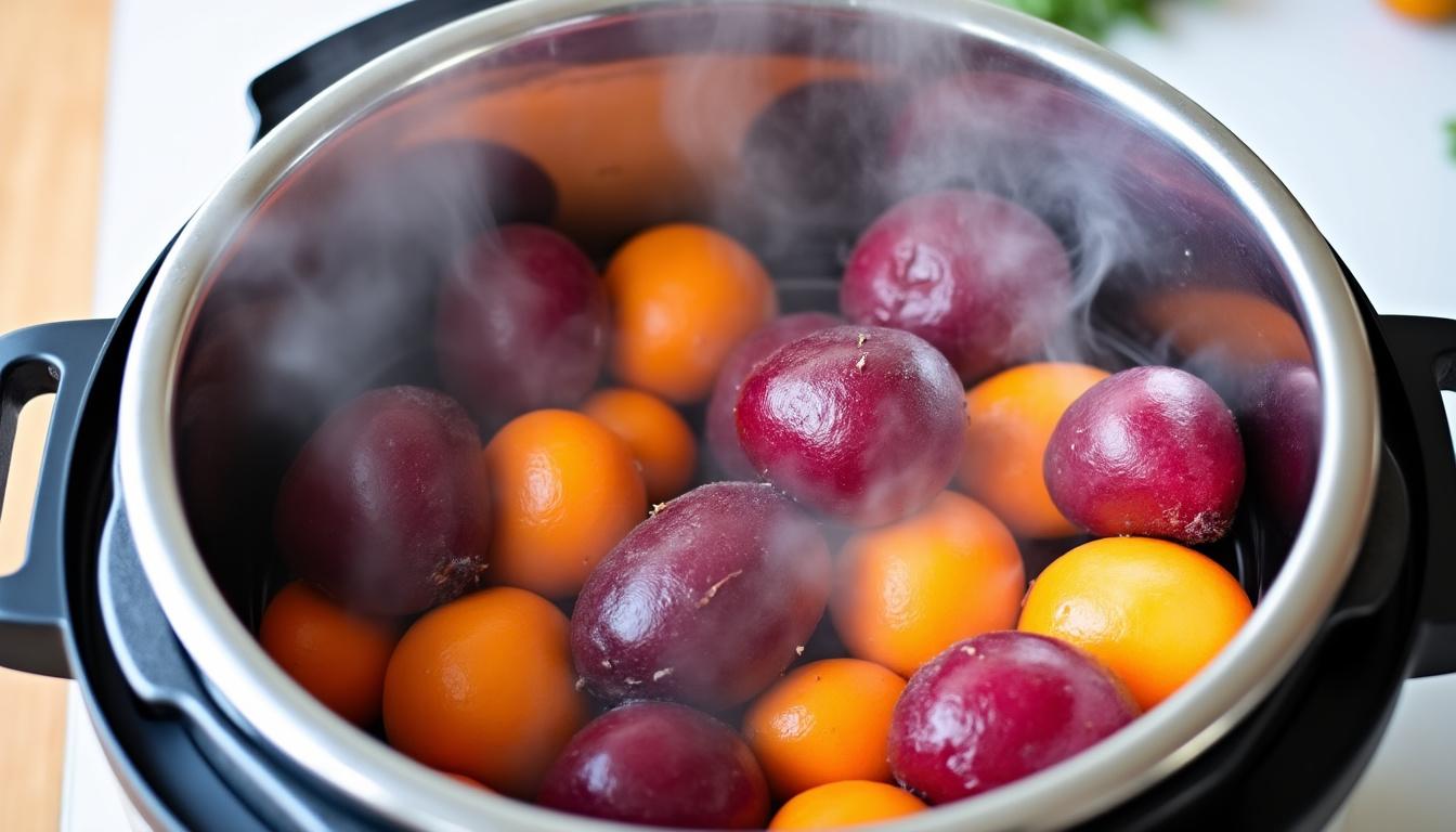 apprenez à maîtriser la cuisson express des betteraves rouges à la cocotte minute pour gagner du temps tout en conservant saveurs et nutriments.