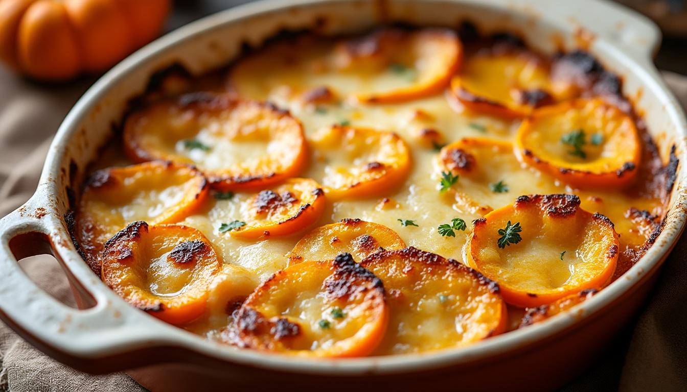 découvrez notre recette simple et rapide de gratin de potiron, parfaite pour régaler toute la famille avec un plat savoureux et réconfortant.