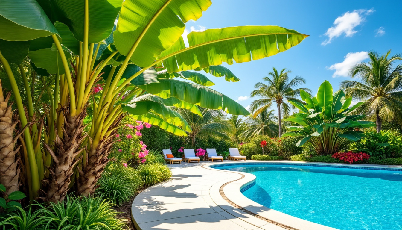 Peut-on cultiver un bananier à proximité de sa piscine ? 1 découvrez si cultiver un bananier prÚs de votre piscine est possible, les avantages, les précautions à prendre et les conseils pour un aménagement réussi.